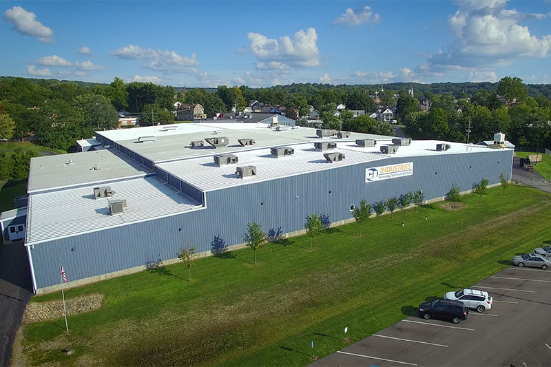 aerial shot of C&J industries