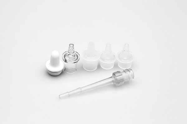 White and clear medical supply objects from C&J